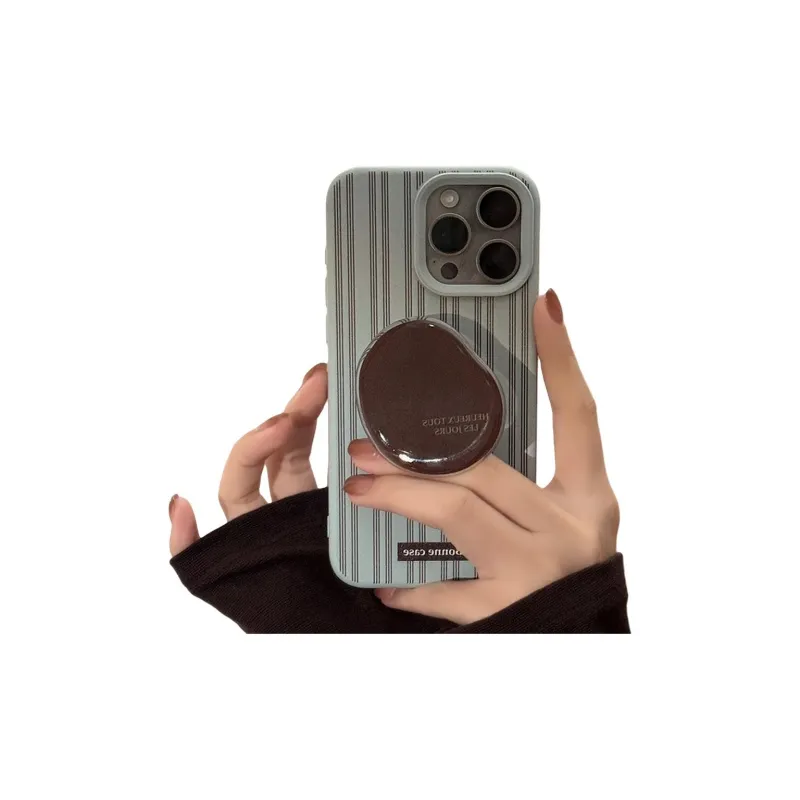 Cuttlefish Grid TPU Material Advanced Touch Ins Stripes Creative Phone Case Compatible With Apple 16/15/14/13/12/11-1