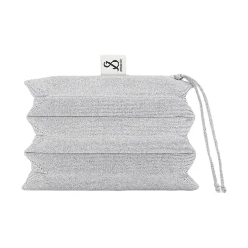 JOSEPH&STACEY Recycled Polyester Clutch Small Size Women's Starry White Gold