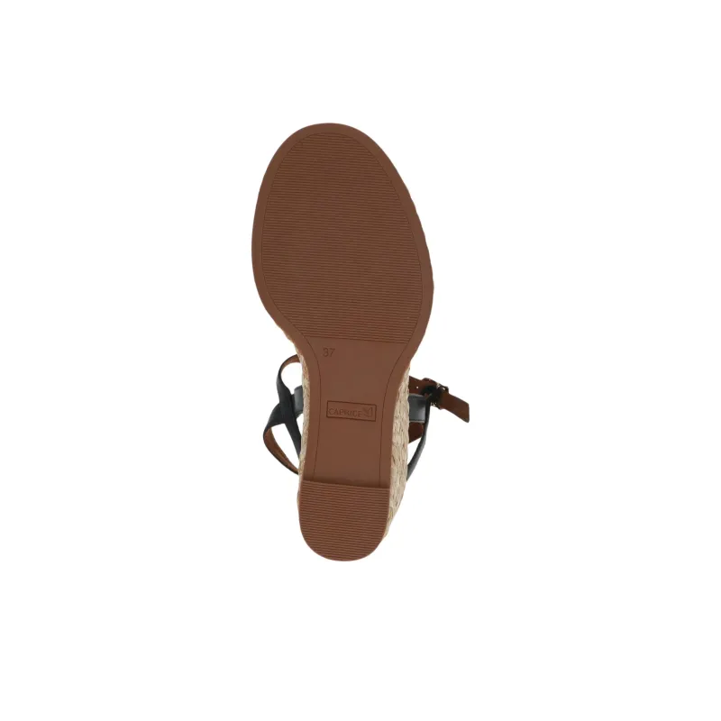 CAPRICE Breanna Strap Sandals 7.5cm Women's Black-6