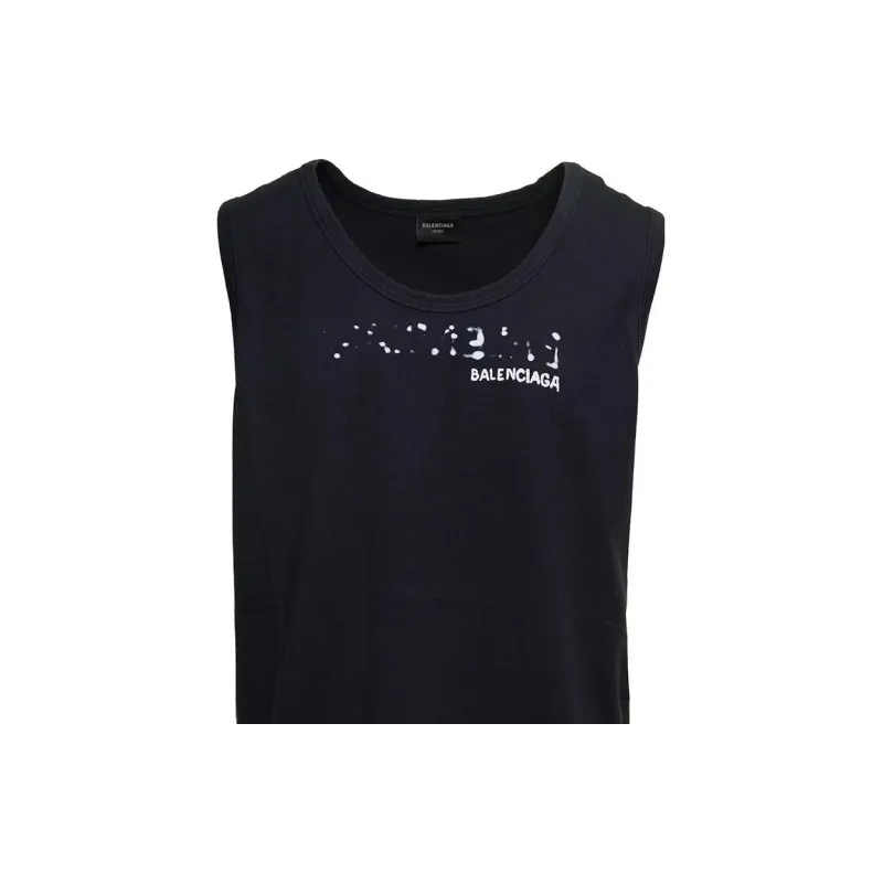 Balenciaga Tank Tops Regular Fit Men's Black-5