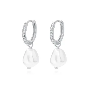 MONI JEWELLERY S925 Sterling Silver Zircon Earrings Women's