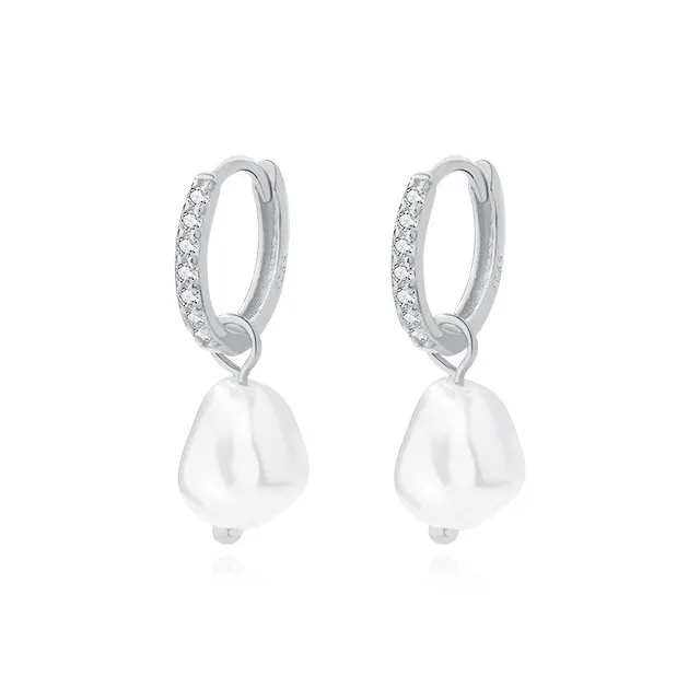 MONI JEWELLERY S925 Sterling Silver Zircon Earrings Women's-2