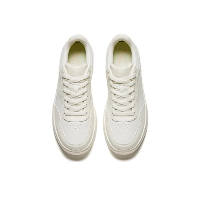 Anta Anti Slip Wear Resistant Low Top Casual Shoes Men's White-2