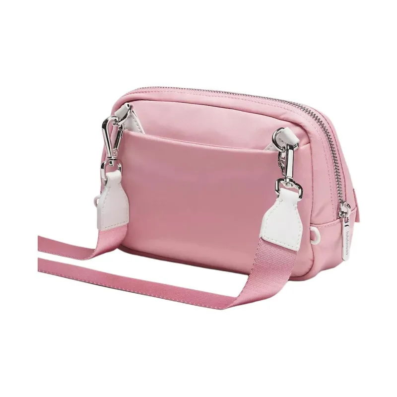 Lululemon Everywhere Nylon Shoulder Bag, Crossbody Bag Regular Unisex Pink-2