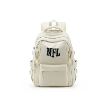 NFL Fabric Backpack Laptop Backpack Unisex Black/Ecru/Light Blue