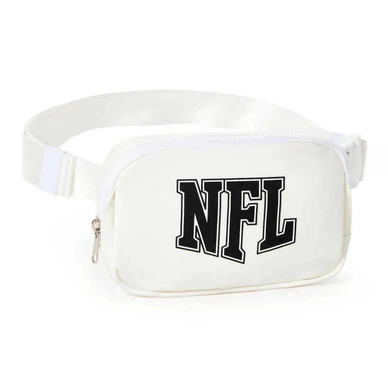 NFL Fabric Crossbody Bag, Fanny Pack, Sling Bag Unisex White-2