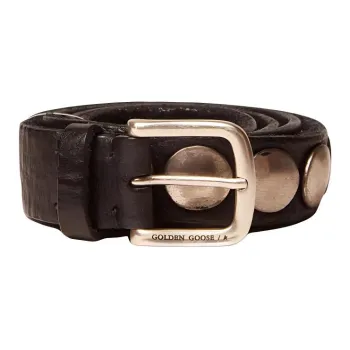 Golden Goose Cow Leather Belts Men's Black  