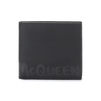 Alexander McQueen Leather Wallet Men's Black