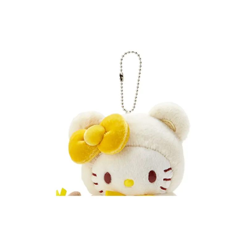 Sanrio Winter Warm Hello Kitty Birthday Collection Hello Kitty Yellow Cloak Dolls Plush Pendant 15cm High-2