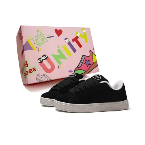 UNIITY Wear Resistant Lightweight Breathable Height Increasing Low Top Skateboard Shoes Women's Black