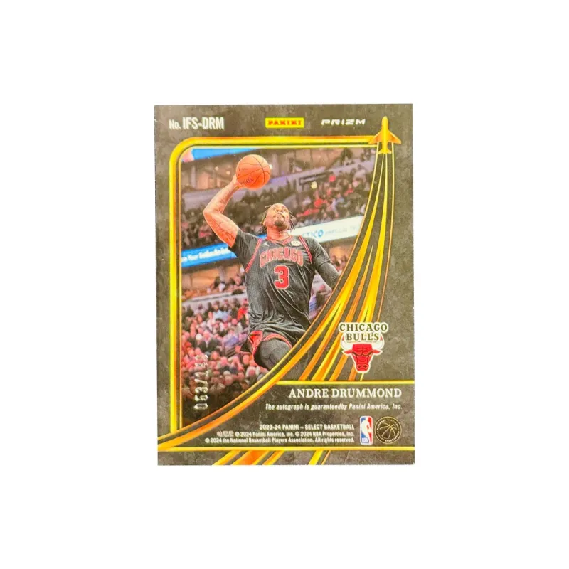PANINI Drummond Bulls Star Signature 149 Compiled Select Collection Authentic Game Used Star Card Sports Cards 1 Pc-1