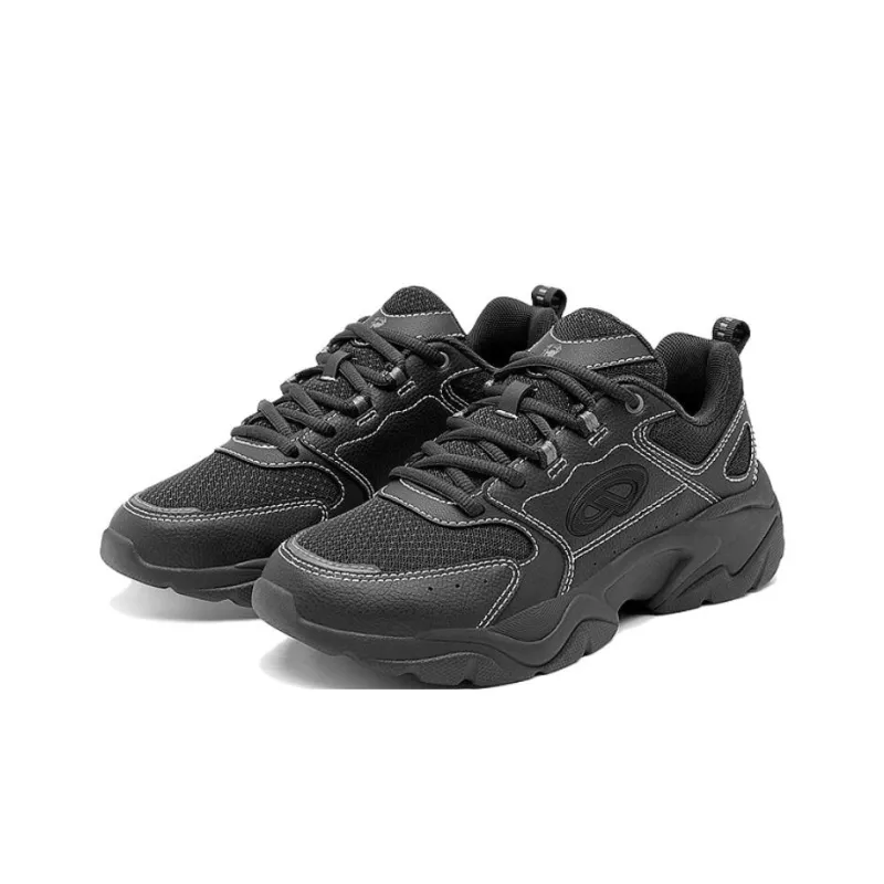QIAODAN Chunky Sneakers Women's Low Top Iron Gray-1