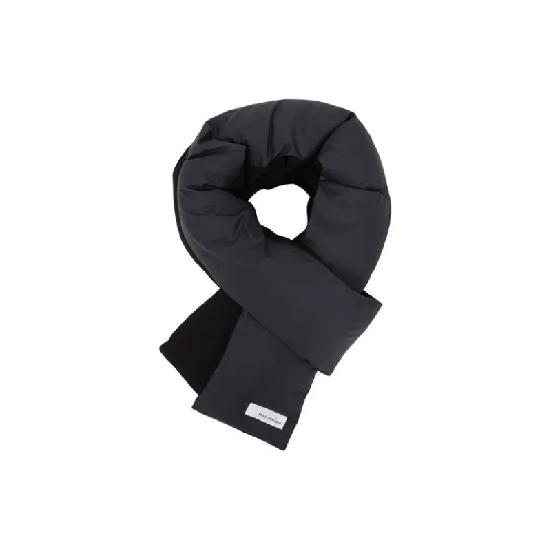 Nanamica Cotton Knit Scarves Men's Black-0