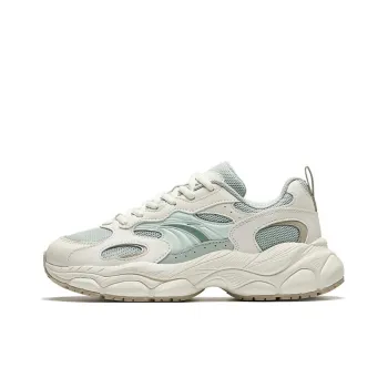 Anta Little Millennium Wear Resistant Cushioning Coverage Low Top Casual Shoes Women's White Green