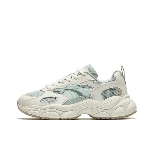 Anta Little Millennium Wear Resistant Cushioning Coverage Low Top Casual Shoes Women's White Green