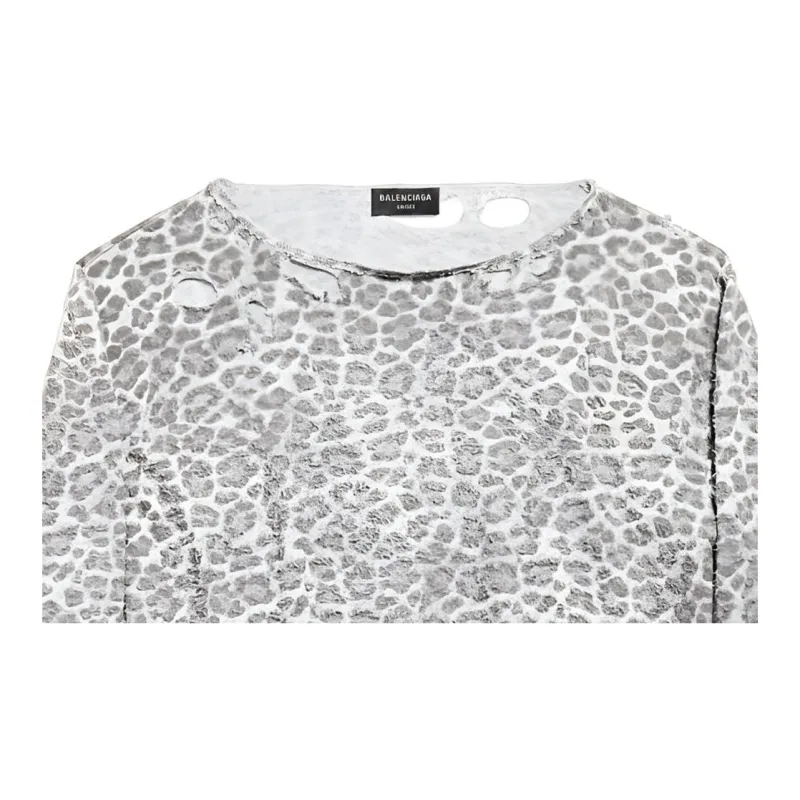 Balenciaga Leopard Printed Destroyed Sweater-3
