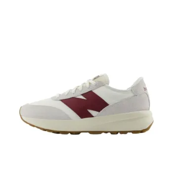 New Balance 370 Anti Slip Wear Resistant Low Top Casual Shoes Men's Ecru