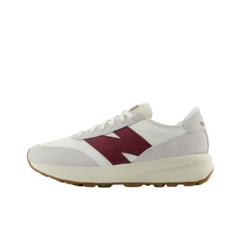 New Balance 370 Anti Slip Wear Resistant Low Top Casual Shoes Men's Ecru-0