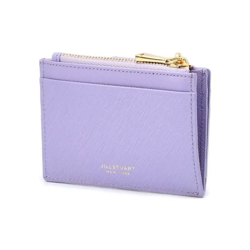 JILL STUART Cow Leather Wallet Women's Purple-2