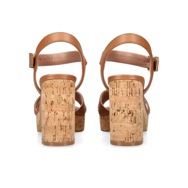 Kurt Geiger London Serafina Strap Sandals 9cm Women's Brown-4
