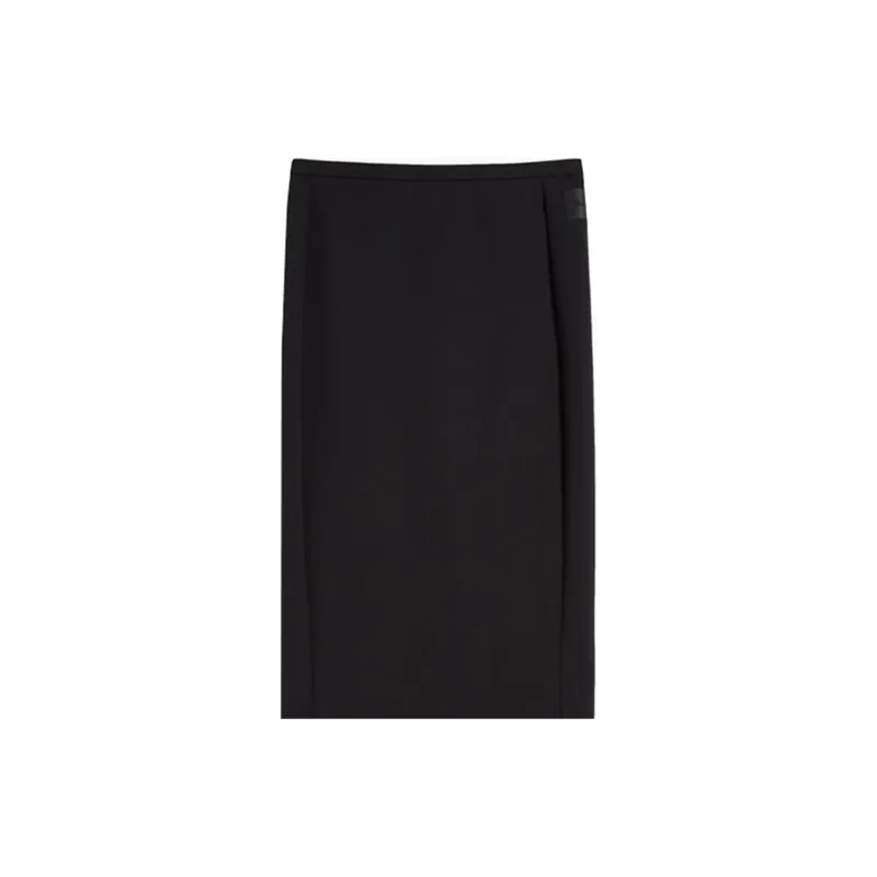 MaxMara Knit Long Skirt Women's Black-1