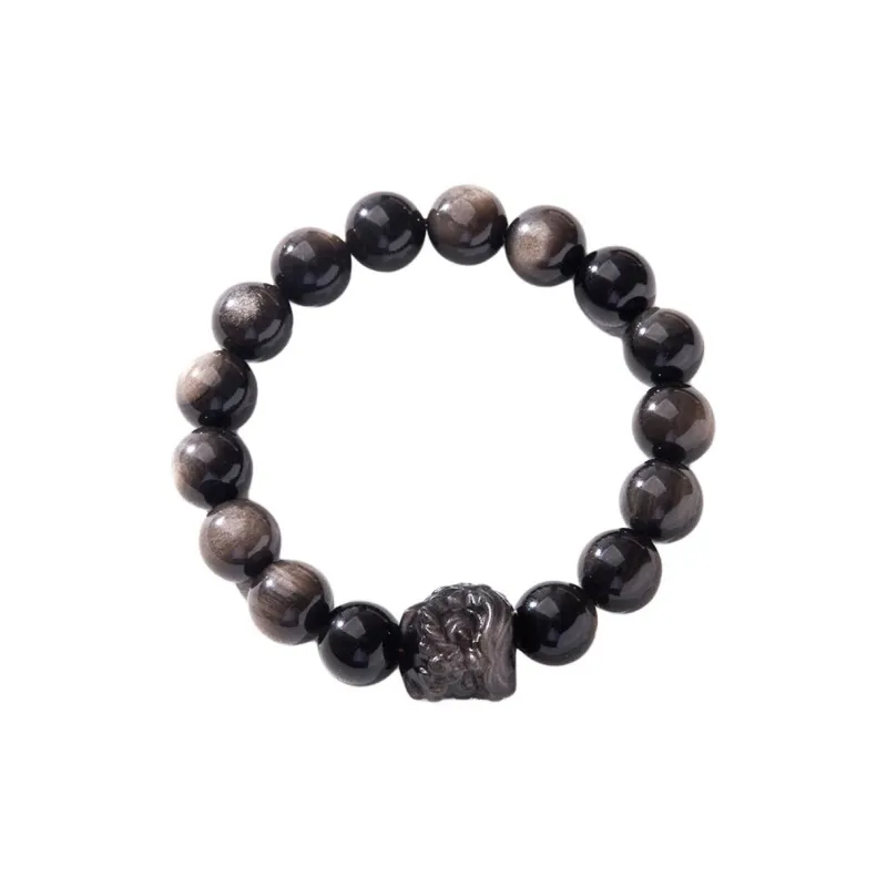 Happy Tide Obsidian Bracelets Unisex-0
