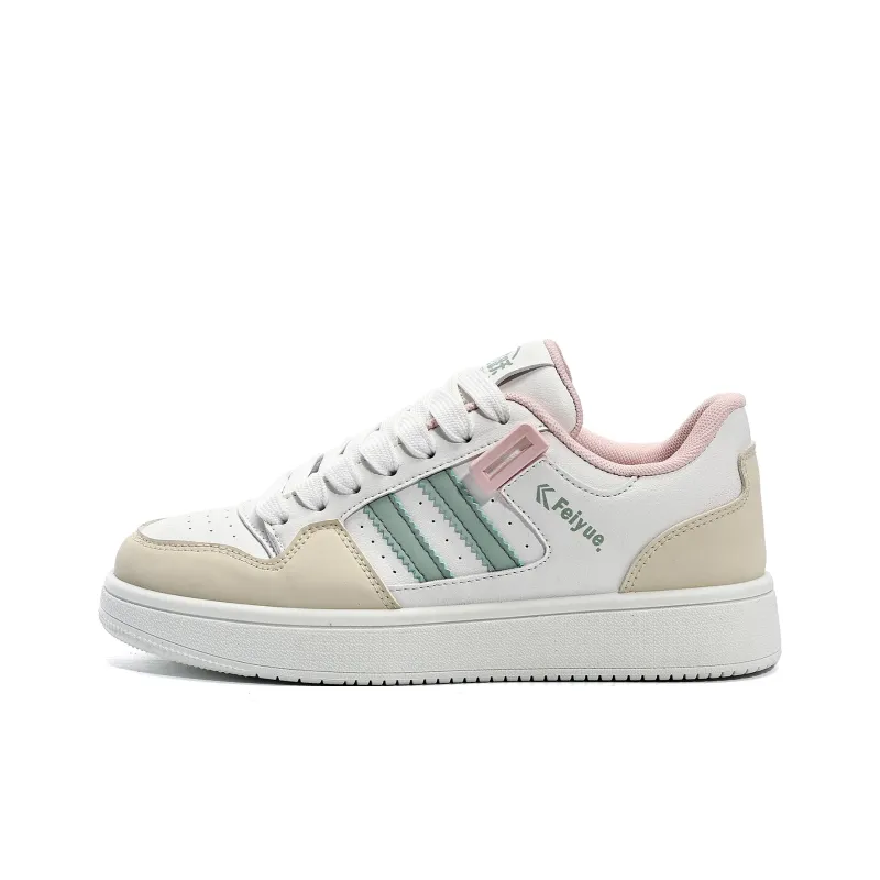 Feiyue Skateboard Shoes Women's Low Top Green/White/Black/Pink-48