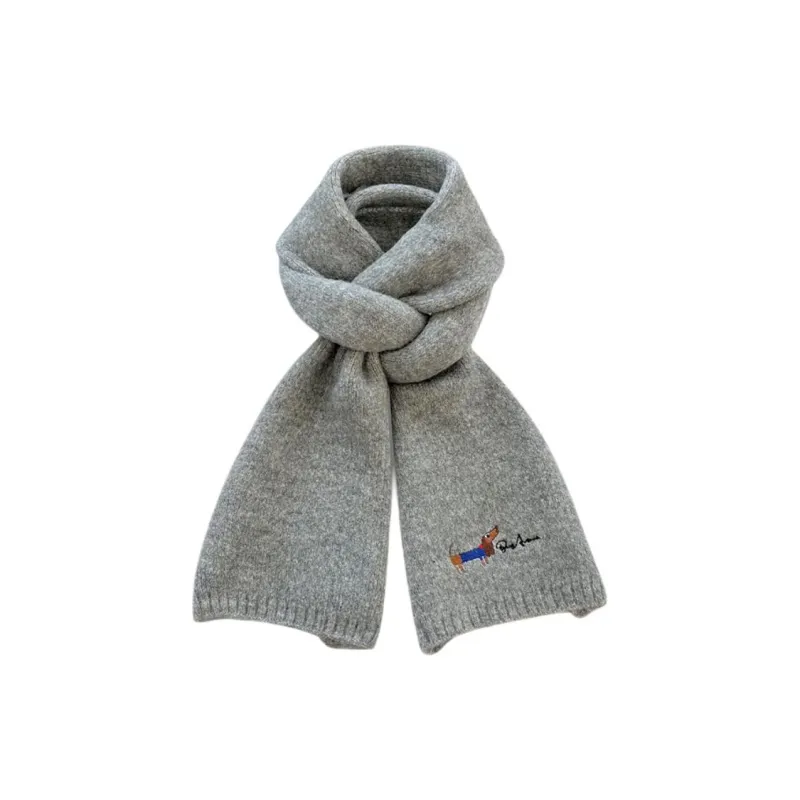 DZP Polyester Knit Scarves Unisex Multicolor-5