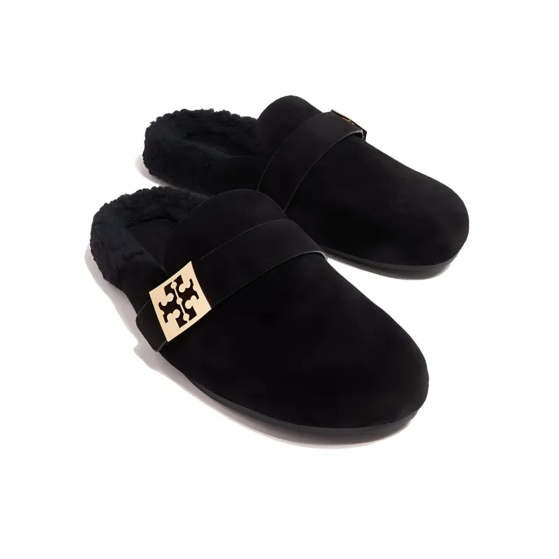TORY BURCH Closed Toe Slippers Women's Black-2