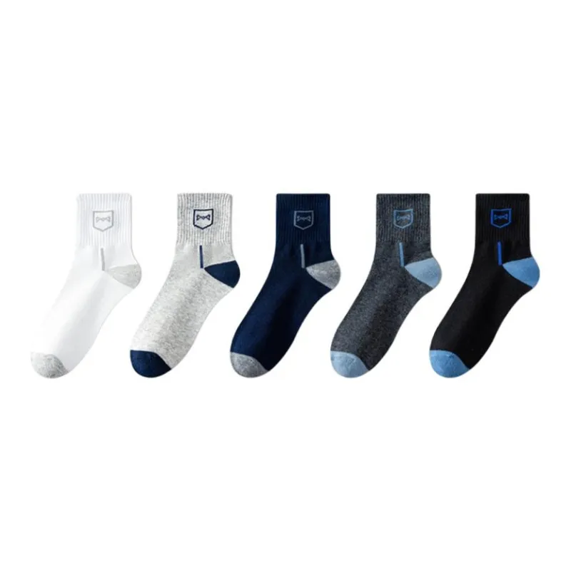 MIIOW Mid Calf Socks Men's 5 Pack-0