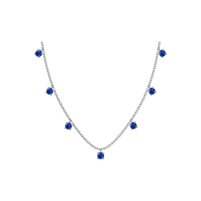 KAILEIFU S925 Silver Necklaces Women's Silver-9