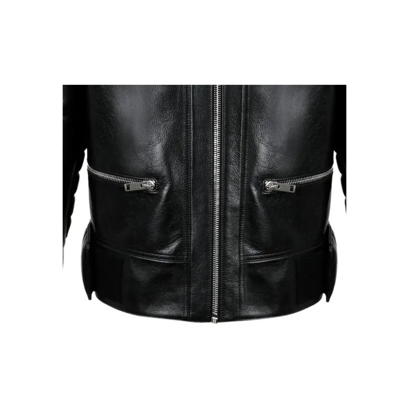GIVENCHY SS23 Leather Jacket Men's Black-6