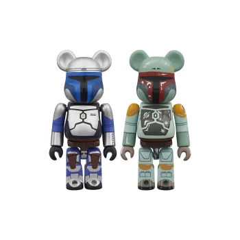 BE@RBRICK Star Wars Boba Fett 100% +100% Hang Tag Box 100%