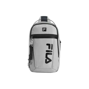 FILA Fitness Series Fabric Portable One Shoulder Crossbody Bag Sling Bag Mini Unisex Misty Rain Gray