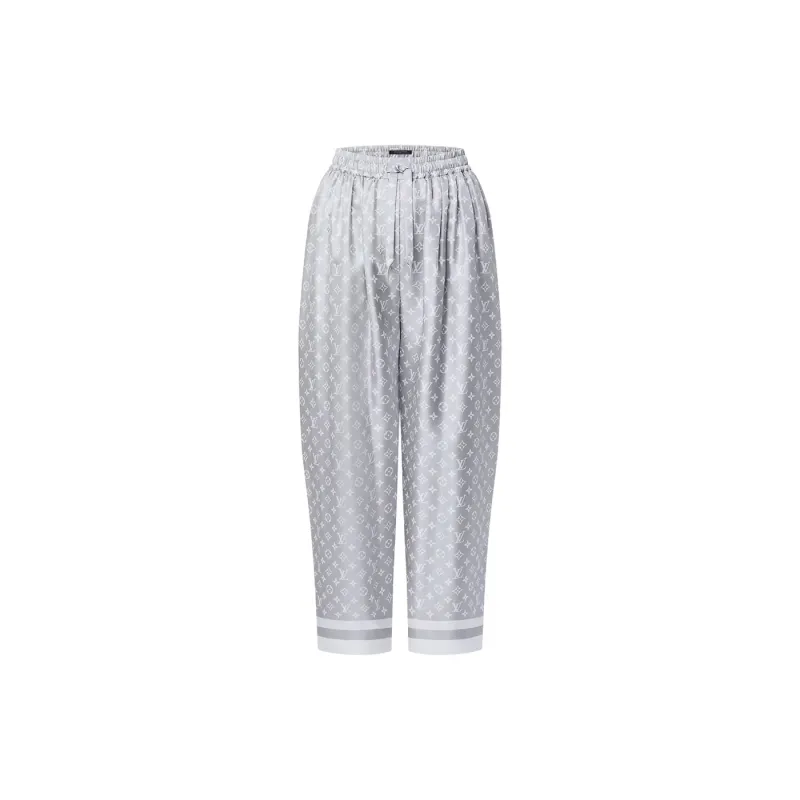 LOUIS VUITTON Monogram Foulard Baggy Pajama Pants-0