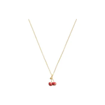 COACH Copper Necklaces Women's Gold/Red