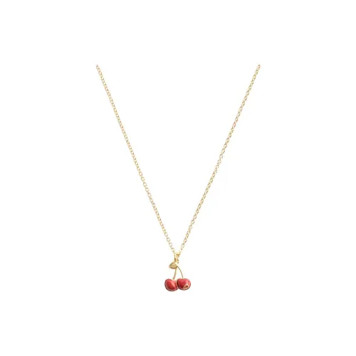 COACH Copper Necklaces Women's Gold/Red