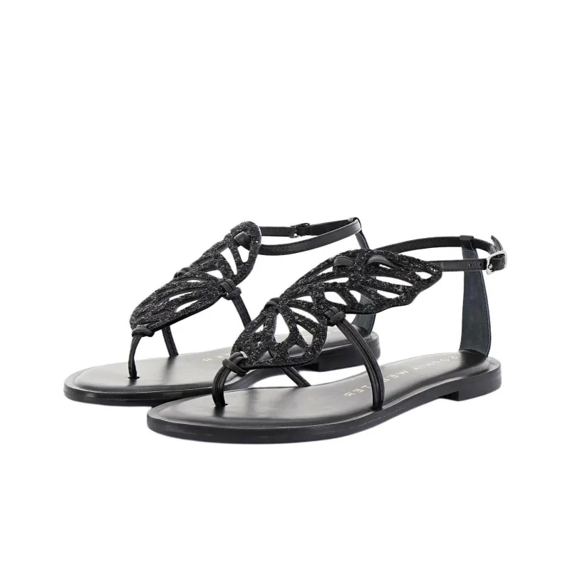 Sophia Webster Butterfly Strap Sandals Women's Black-2