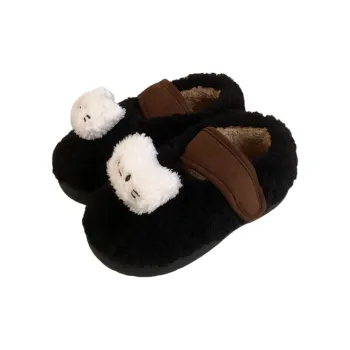 SHIGUDE Cotton Slippers Women's Black