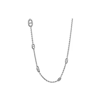 HERMES Farandole 925 Sterling Silver Necklaces Unisex