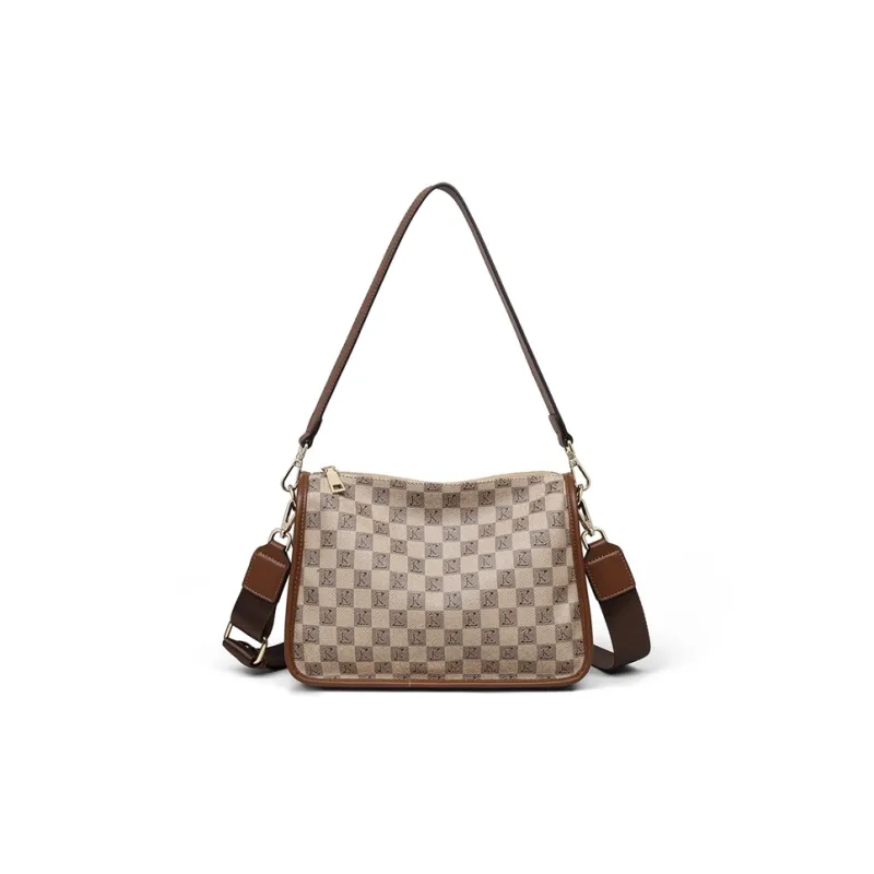 VINEY Synthetic Leather Tote Handbag, Crossbody Bag Regular Women's Coffee Brown-21