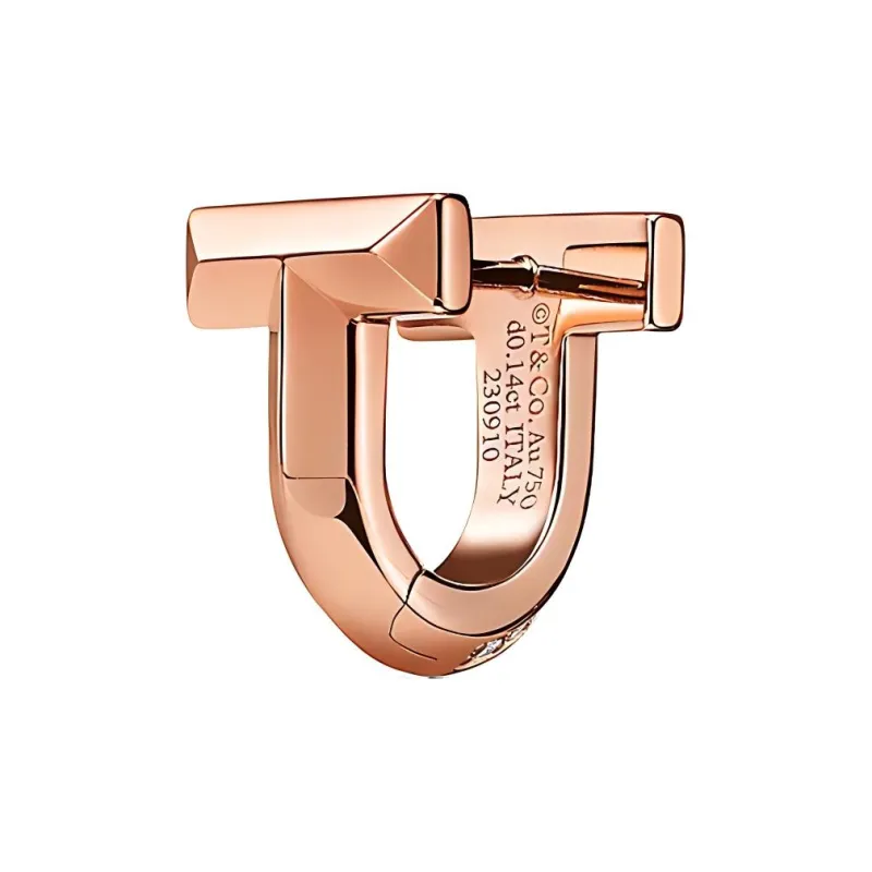 TIFFANY & CO. 18K Rose Gold Earrings Women's Rose Gold-3