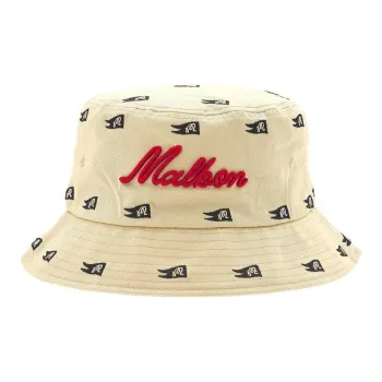 Malbon Golf Cotton Fabric Bucket Hats Men's Yellow