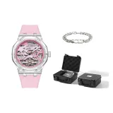 Pink[Exclusive Box+Stainless Steel Bracelet]