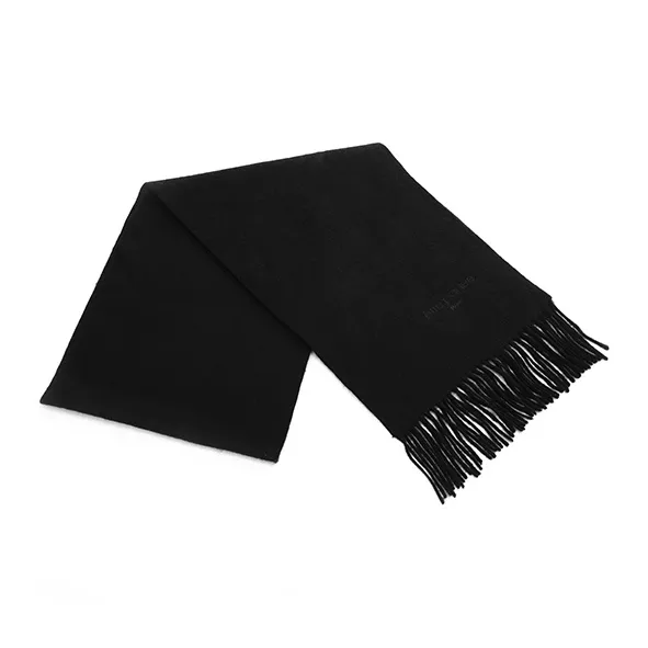 Être Par Lee Sheep Wool Knit Scarves Unisex Black-3