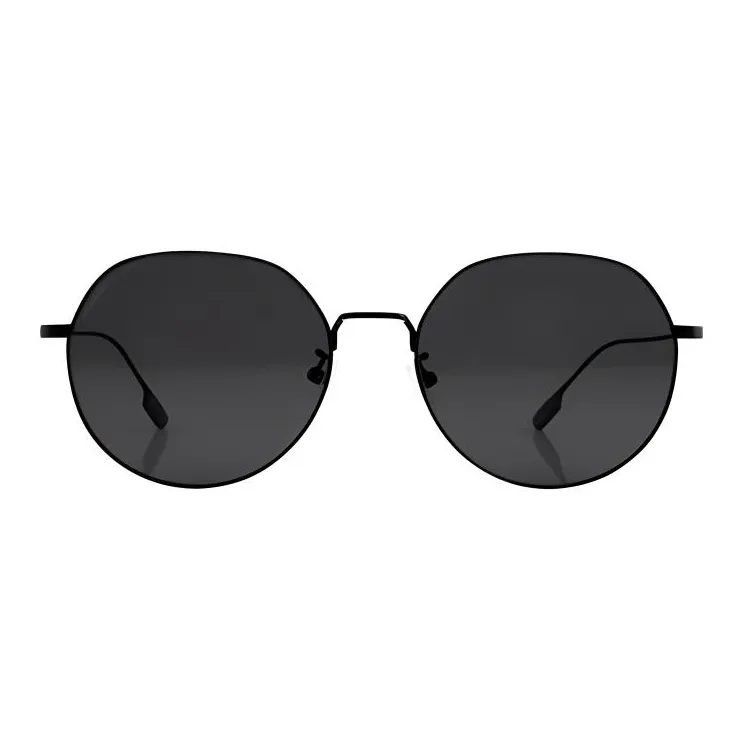 LAPIZ SENSIBLE. Β Titanium Irregular Shape Sunglasses Unisex Black-1