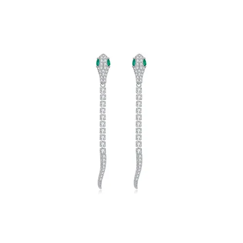 MCK S925 Silver Stud Earrings Women's