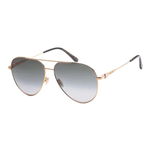 Jimmy Choo Metal Aviator Sunglasses Women's Gold