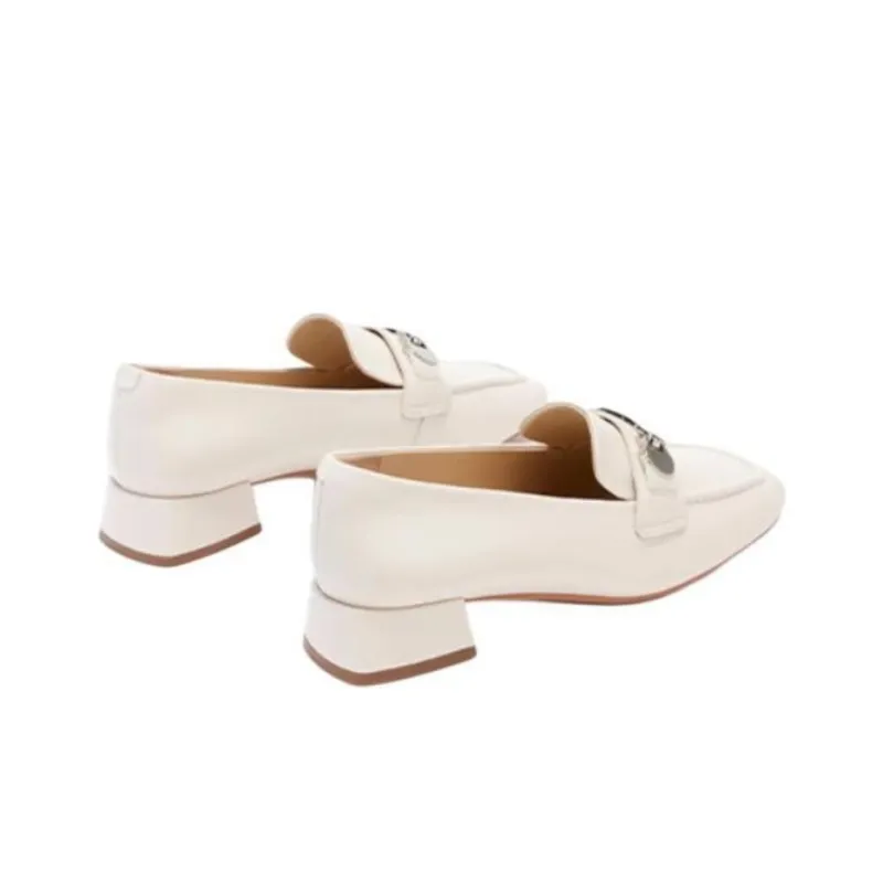 73Hours Jazz Prelude Loafers 3cm Women's Ecru-3