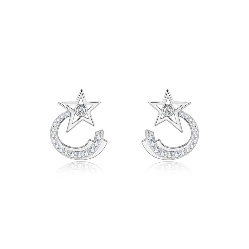 Strange S925 Silver Stud Earrings Women's-0